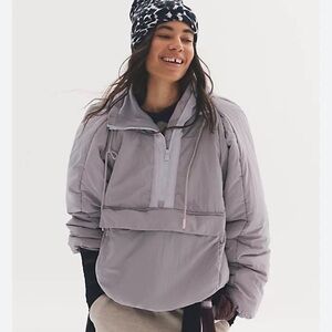 FP Movement by Free People Gray Puffer Jacket